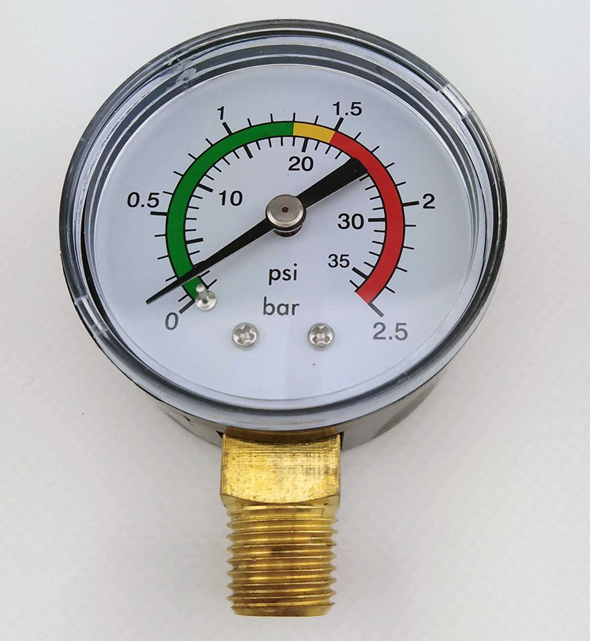 0-30psi 0-2bar Manomètre de Pression Mini-cadran Compresseur d'air Mètre  Jauge de Pression Hydraulique